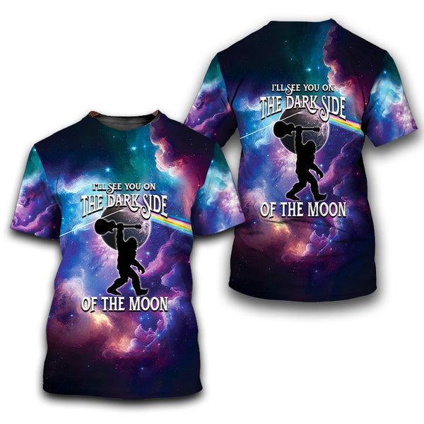 Bigfoot Guitar Will See You On The Dark Side Of The Moon All Over Print Shirt