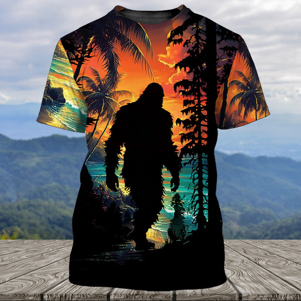 Bigfoot The Legend Of Mystery Over Print Shirt