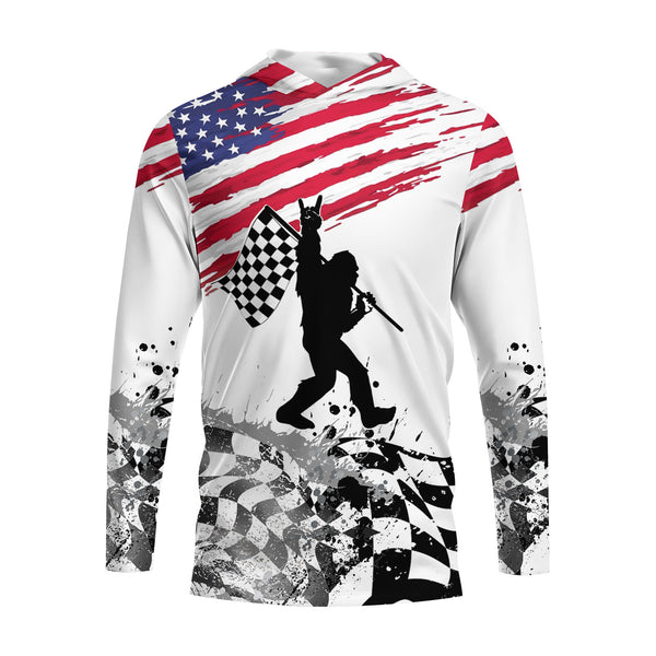 Bigfoot America Racing Long Sleeve Hooded Shirt