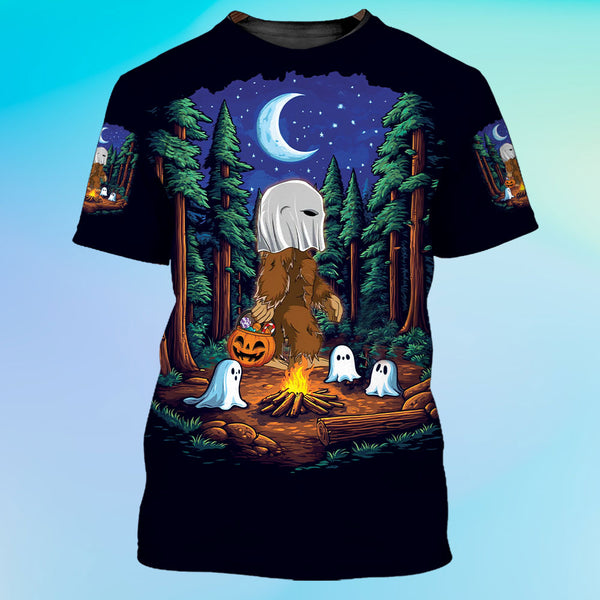 Bigfoot Spooky Boo Ghost Camping All Over Print