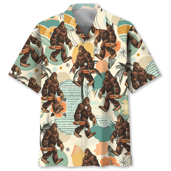 Tropical Feast Bigfoot Hawaiian Shirt