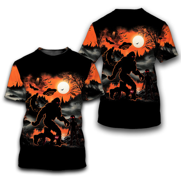 Bigfoot Horror Character All Over Print Shirt