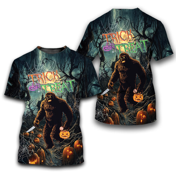 Bigfoot Halloween Nightmare All Over Print Shirt