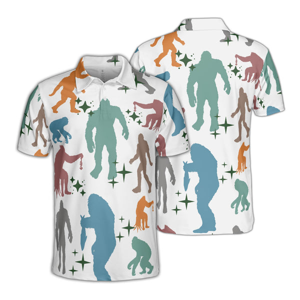 Funny Bigfoot Polo Shirt For Men