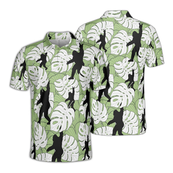 Tropical Summer Bigfoot Polo Shirt For Men