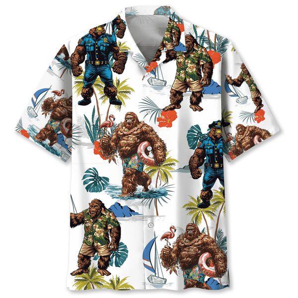 Summer Bigfoot Hawaiian Shirt