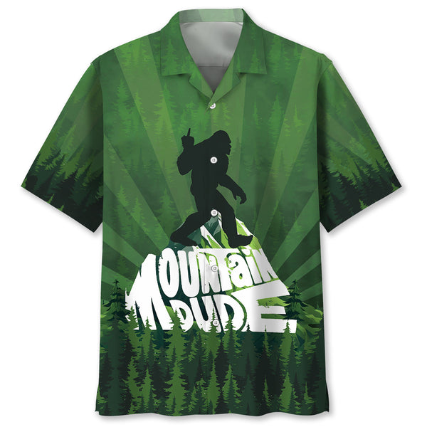 Mountain Bigfoot Hawaiian Shirt