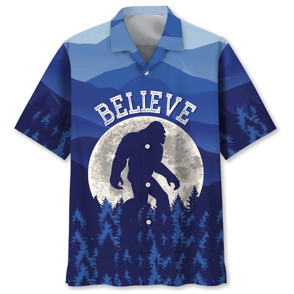 Bigfoot Believe Hawaiian Shirt