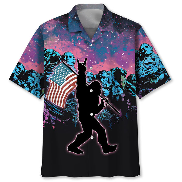 Bigfoot American Proud Hawaiian Shirt