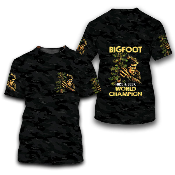 Bigfoot Hide and Seek World Champion All Over Print Shirt