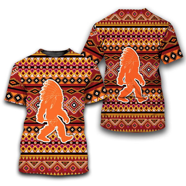 Bigfoot Native American All Over Print Shirt