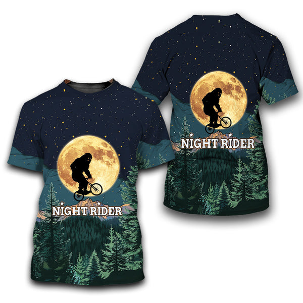 Bigfoot Night Rider All Over Print Shirt