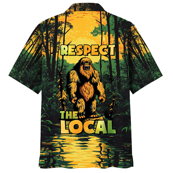 Respect The Local Bigfoot Hawaiian Shirt