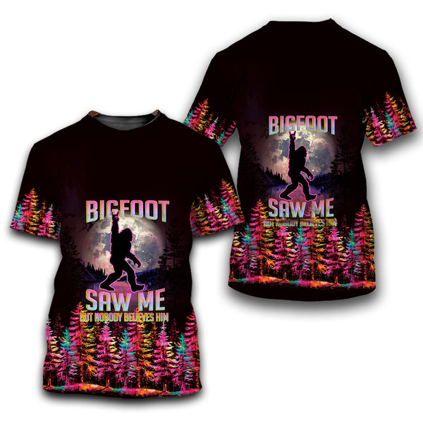 Bigfoot Saw Me But Nobody Believes Him All Over Print Shirt