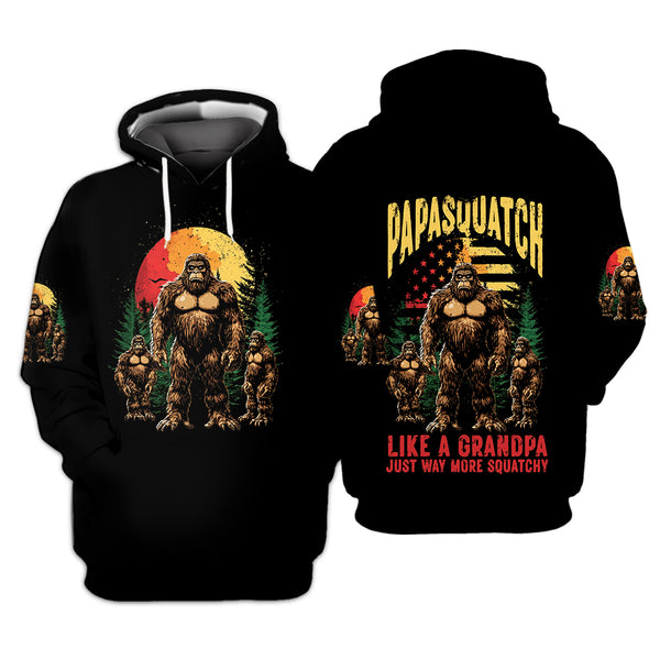 Bigfoot Papasquatch All Over Print Shirt