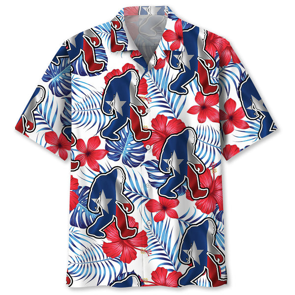 Bigfoot Texas Hawaiian Shirt