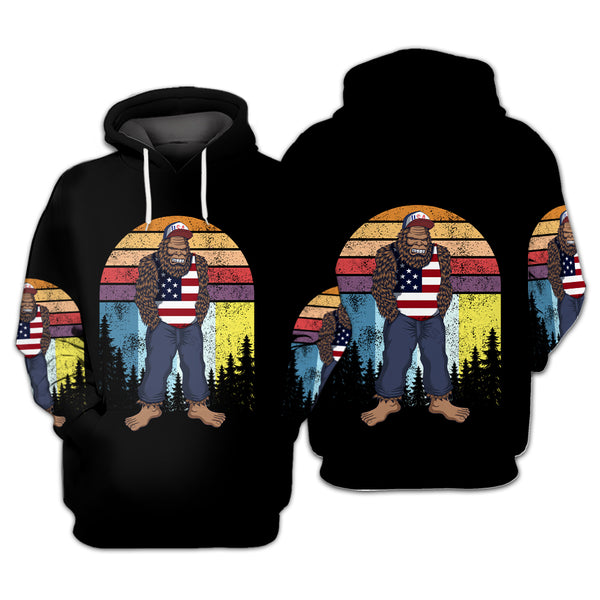 Sasquatch Bro 'Merican Dude All Over Print Shirt