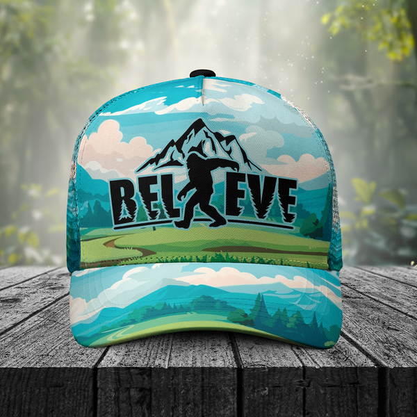 Bigfoot Hiking Believe Trucker Hat