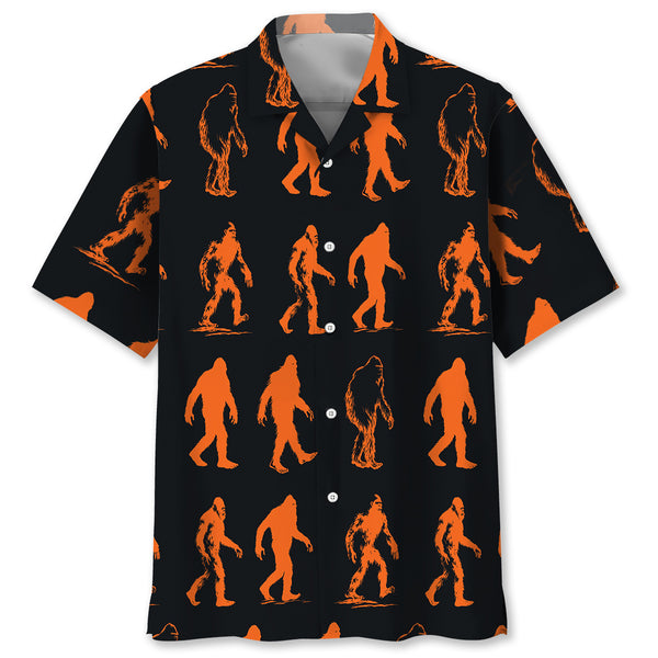 Bigfoot Funny Halloween Hawaiian Shirt