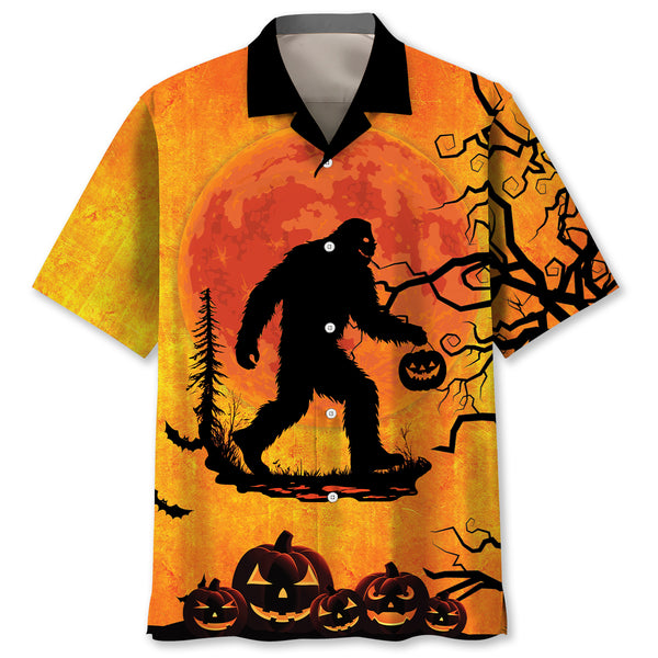 Bigfoot Halloween Hawaiian Shirt