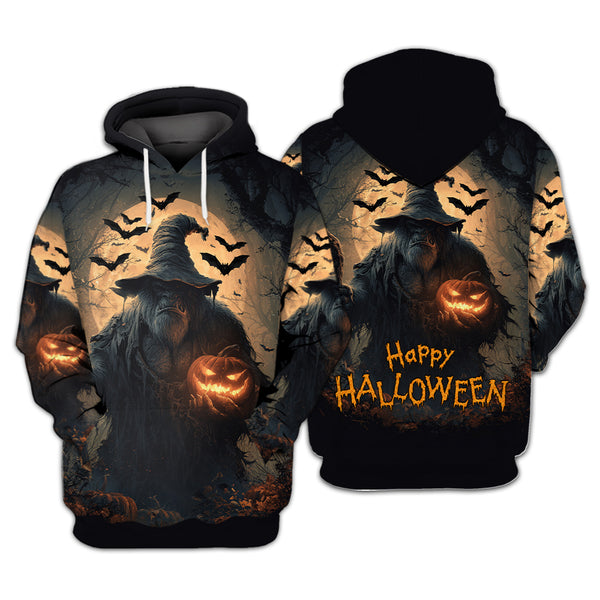 Spooky Bigfoot Halloween Night All Over Print Shirt