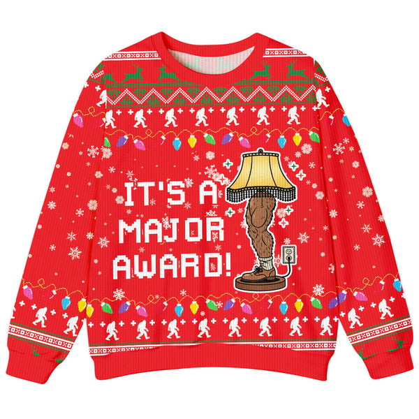 Bigfoot Major Leg Lamp Ugly Sweater