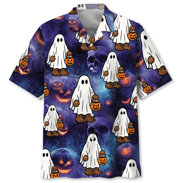 Bigfoot Boo Funny Hawaiian Shirt