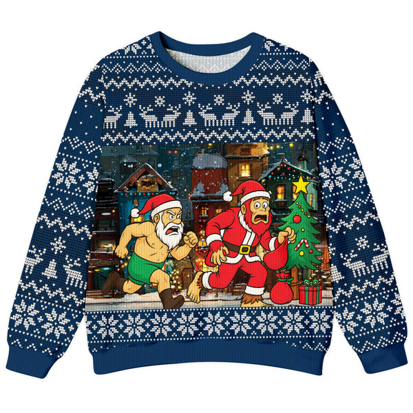 Funny Bigfoot Stole Christmas Ugly Sweater