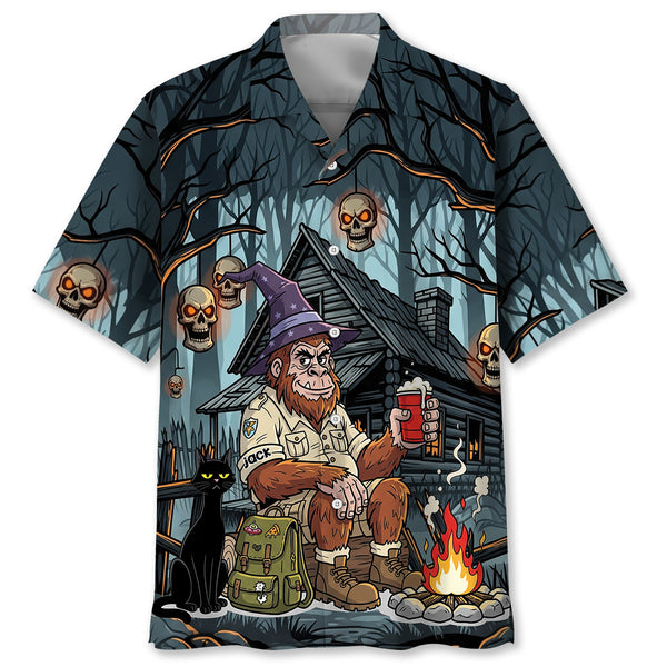 Custom Name Spookiest Campground Leader Hawaiian Shirt
