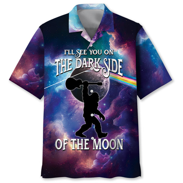 Bigfoot Guitar Will See You On The Dark Side Of The Moon Hawaiian Shirt