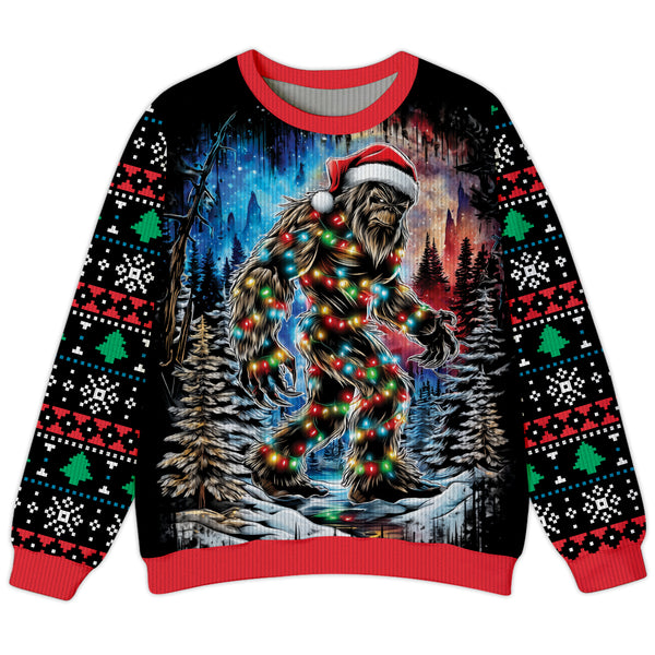 Bigfoot Celebrate Xmas Ugly Sweater