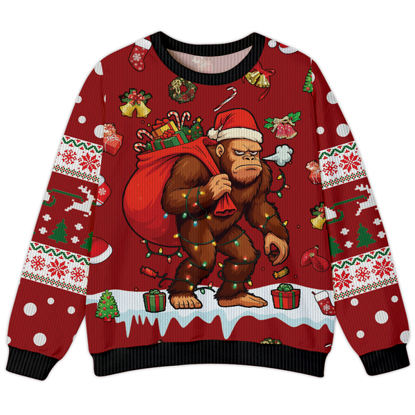 Funny Bigfoot Christmas Ugly Sweater