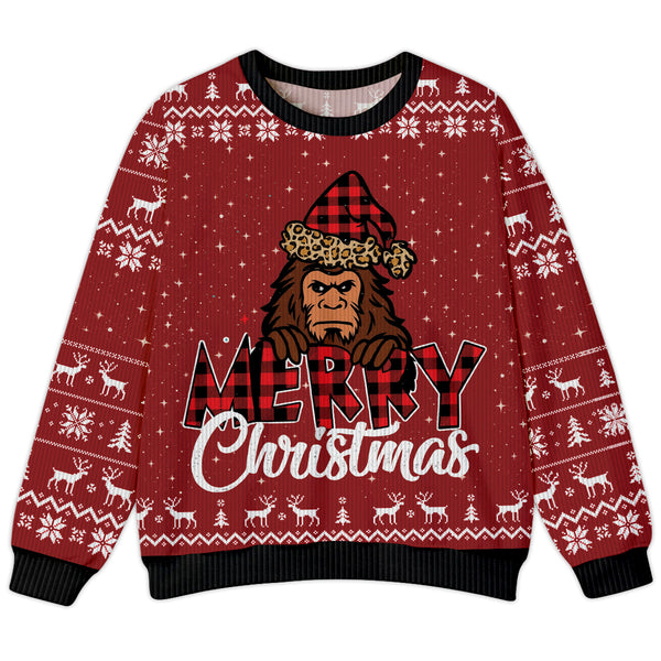 Funny Bigfoot Merry Christmas Ugly Sweater