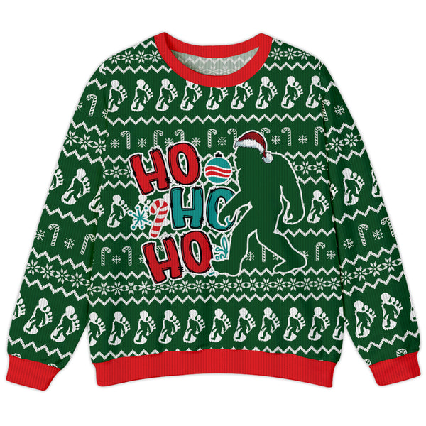 Bigfoot Ho Ho Ho Ugly Sweater