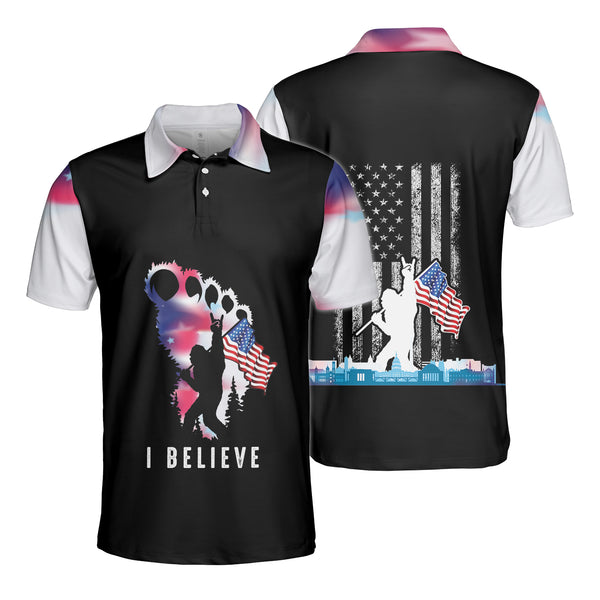 Bigfoot Believe in USA Polo Shirt For Men Women