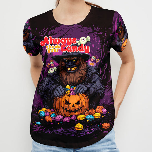 Always Check Your Candy Bigfoot Witchy All Over Print