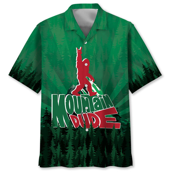 Mountain Bigfoot Tree Hawaiian Shirt