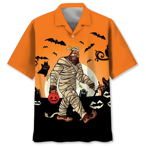 Bigfoot Mummy Hawaiian Shirt