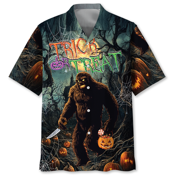 Bigfoot Halloween Nightmare Hawaiian Shirt