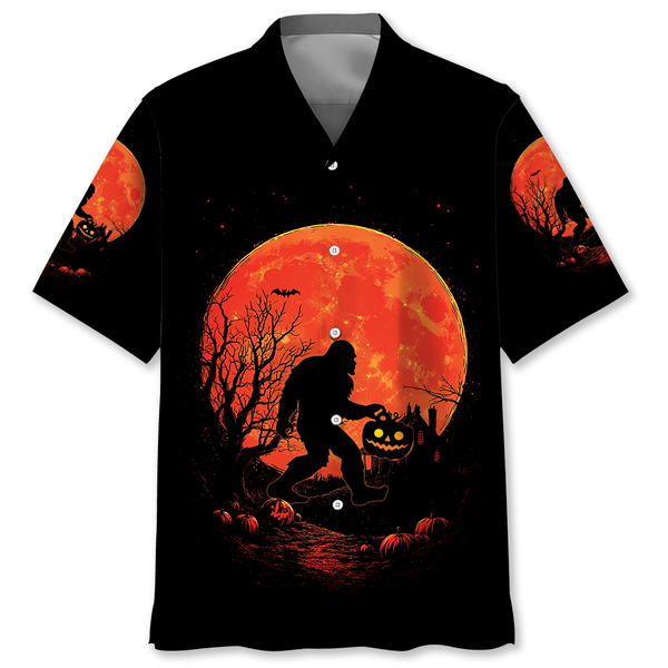 Bigfoot Blood Moon Hawaiian Shirt