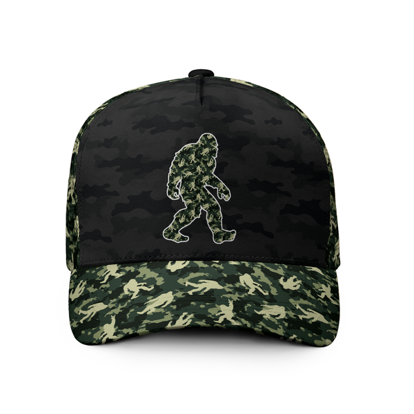 Bigfoot Believe Camouflage Trucker Hat