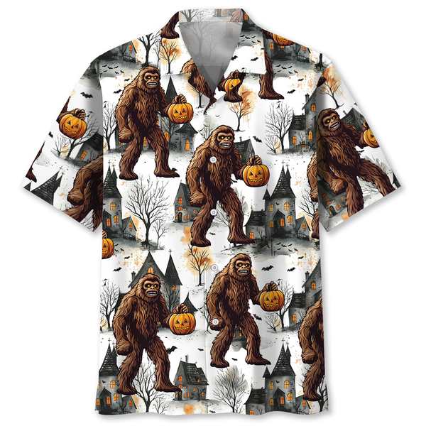 Bigfoot Graveyard Hawaiian Shirt