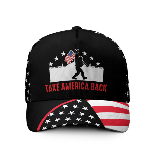 Bigfoot Take America Back Trucker Hat