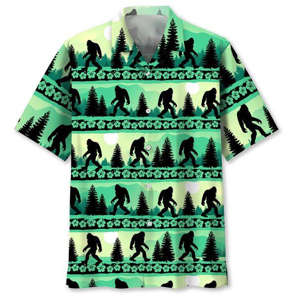 Bigfoot Hawaiian Shirts for Men