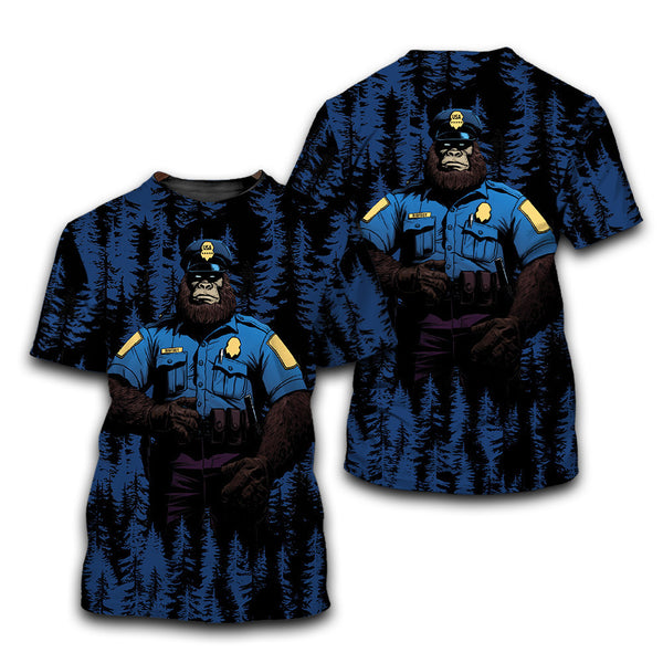 Police Bigfoot T-Shirt For Men & Women