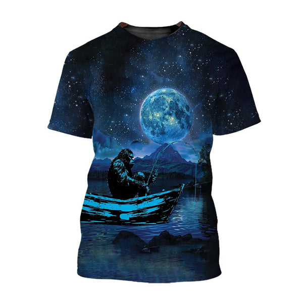 Bigfoot Fishing Relax T-Shirt For Men & Women